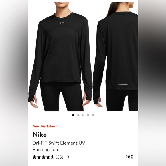 NIKE Dry-FIT Swift Element UV Running top, XL, black - Picture 6 of 6